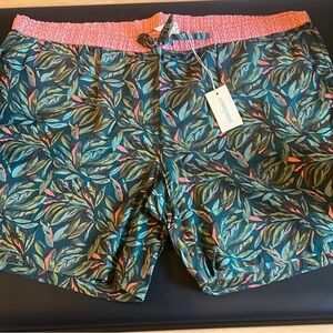 Sundance NWT Tropical Leaf Shorts XL